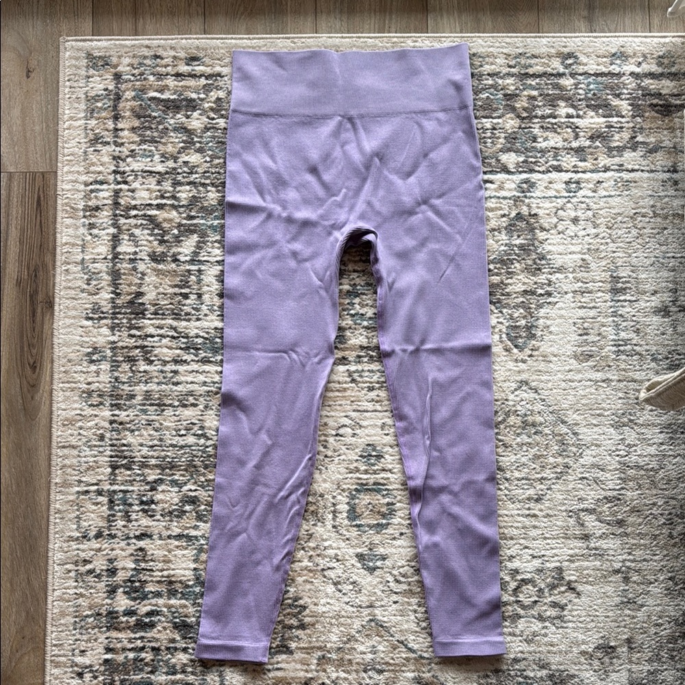 Garage Purple Leggings High Waist Stretch